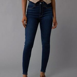 NWOT AE Next Level Super High-Waisted Jegging Dark Ink size 14 X-Short